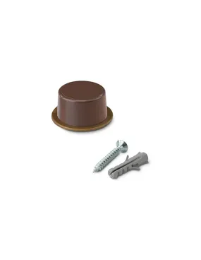 Butee De Porte Avec Vis Marron (BLISTER 2 Unites) Inofix - 66660