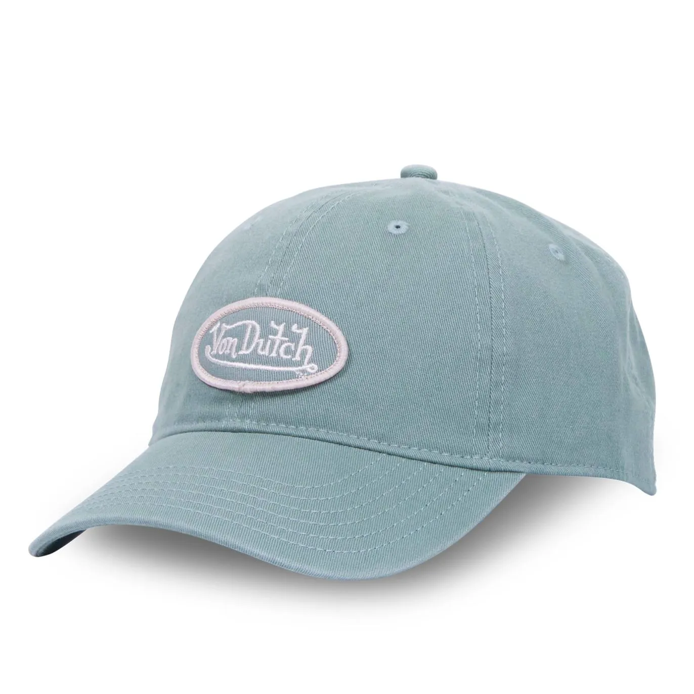 Casquette Vondutch Verte Dad cap Strapback / Boucle LOG