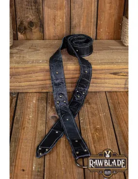 Ceinture de chasseur médiéval - noire ⚔️ Boutique Épées