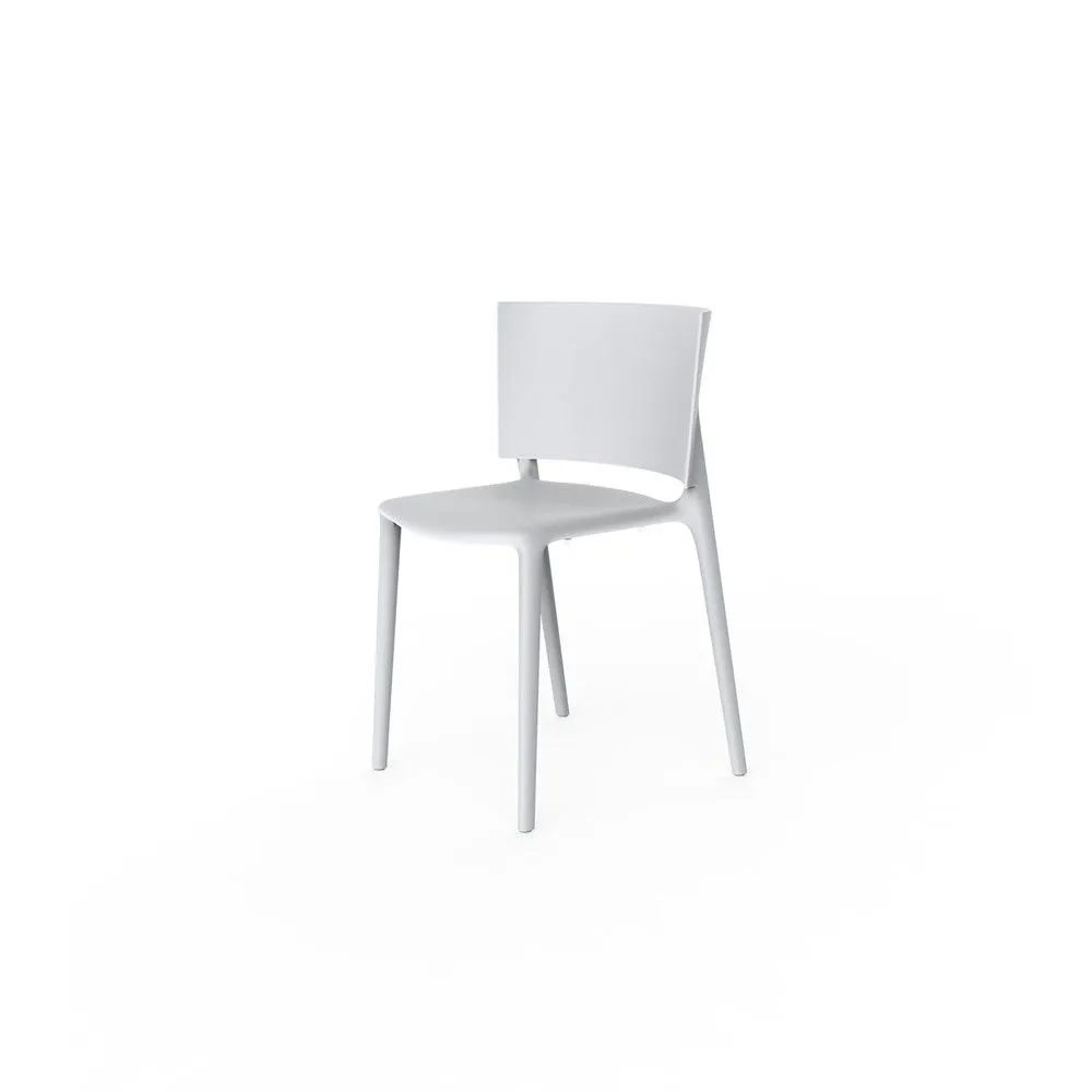 Chaise africa blanc polyétylène 80x52x51cm par 4
