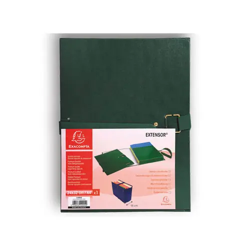Chemise à sangle Extensor - vert - largeur max 16 cm - EXACOMPTA