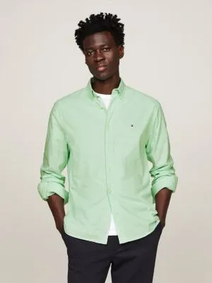 Chemise coupe standard 1985 Collection Flex | Vert | Tommy Hilfiger