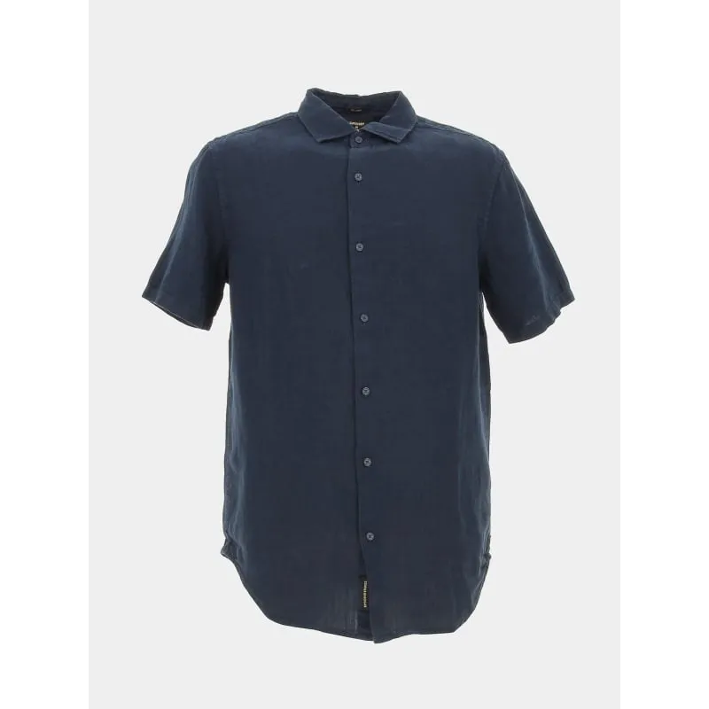 Chemise dobby match rugby bleu homme - Union Black | wimod