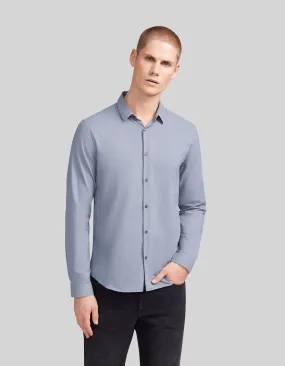 Chemise SLIM light blue voile de coton bio Homme