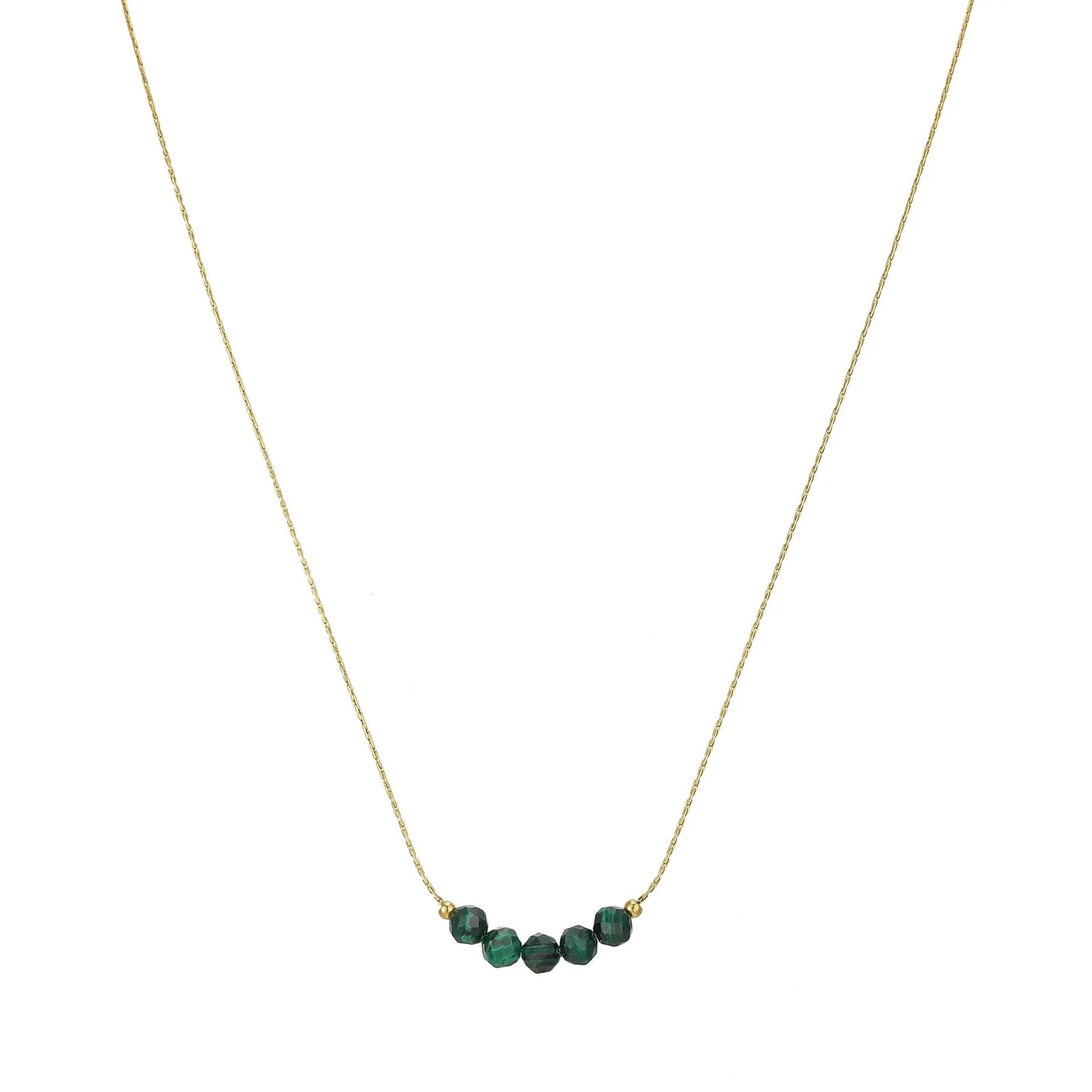 Collier Isa Pierres Malachite