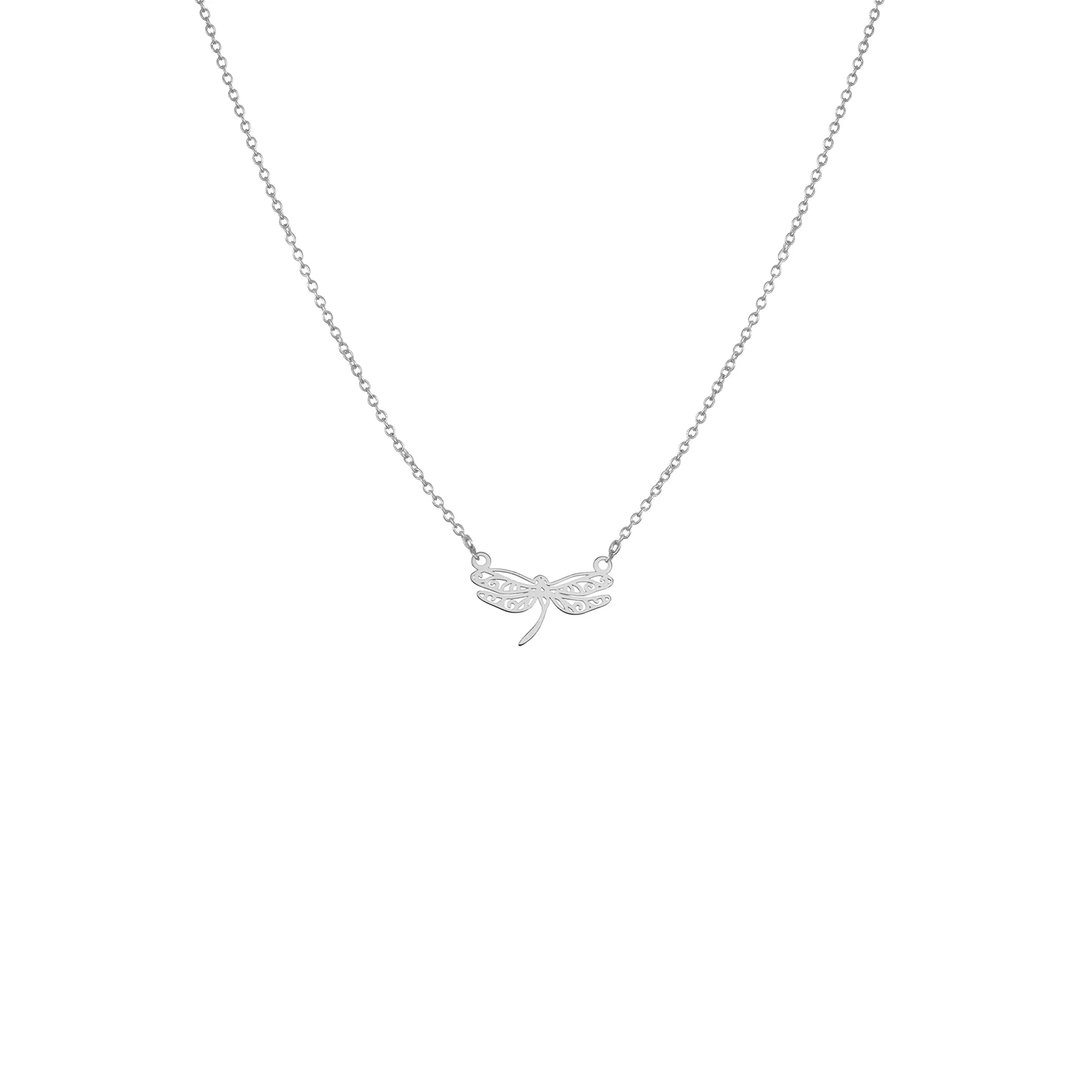 Collier libellule Argent