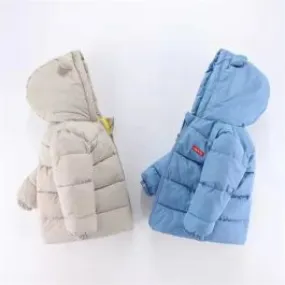 Doudoune classique à capuche chaude et colorée pour garçon et fille 