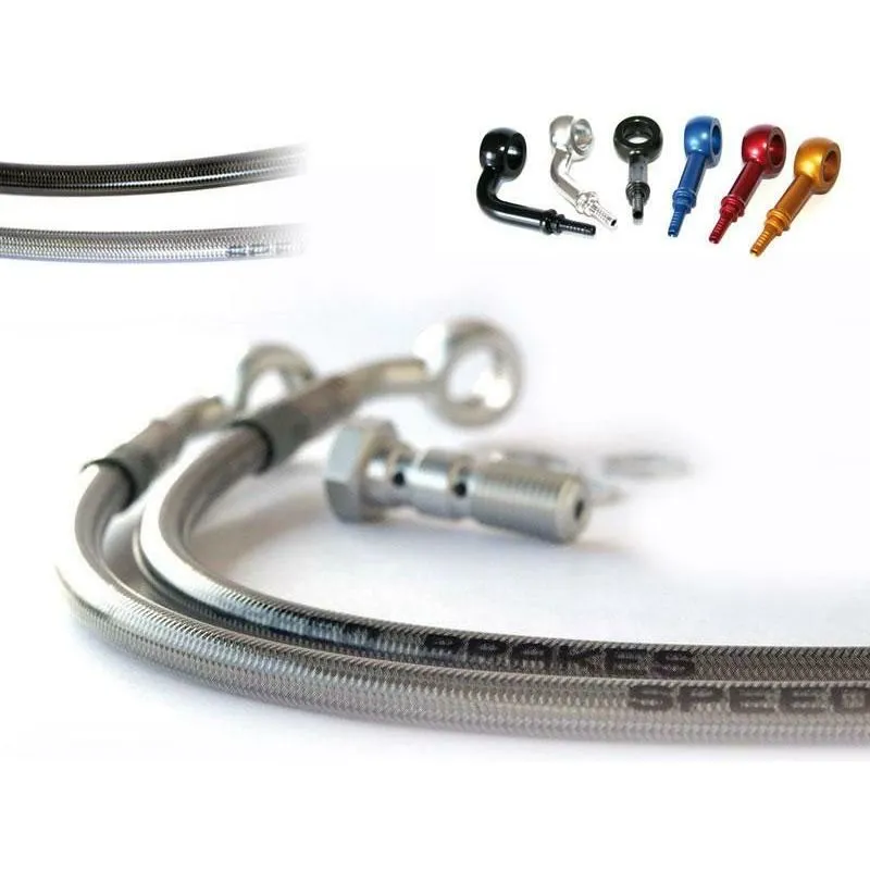 Durite de frein arrière d'aviation SPEEDBRAKES carbone/raccord titane Yamaha YZF-R1 1000