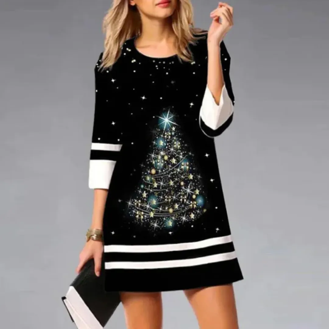 Ella - Robe courte de Nol pour femmes