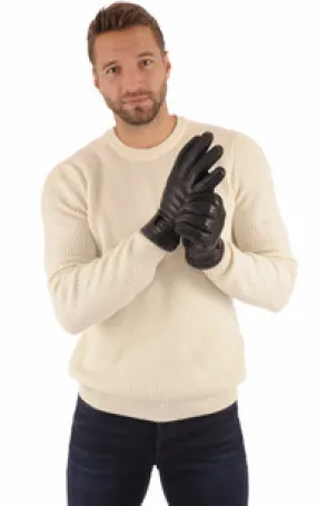 Gants en cuir d'élan noir Hestra - La Canadienne - Accessoires Cuir Noir