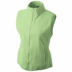 Gilet sans manches bodywarmer polaire femme - JN048 - vert citron 