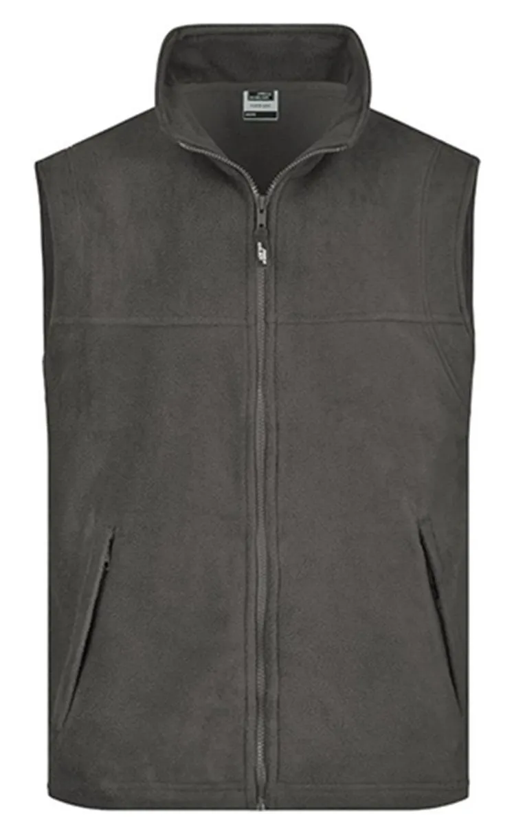 Gilet sans manches bodywarmer polaire homme - JN045 - gris foncé 