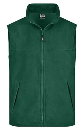 Gilet sans manches bodywarmer polaire homme - JN045 - vert foncé 