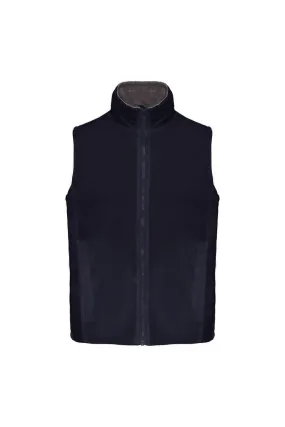 Gilet sans manches doublé polaire - Homme - K679 - bleu marine et gris 