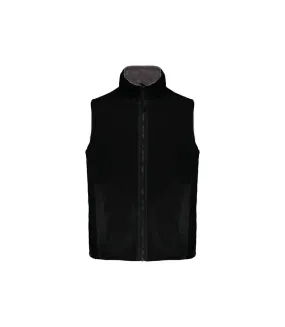 Gilet sans manches doublé polaire - Homme - K679 - noir et gris