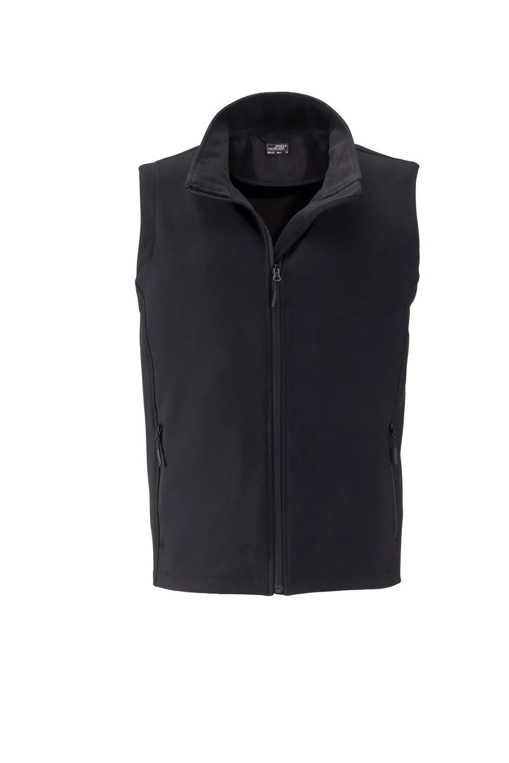 Gilet sans manches micropolaire softshell - JN1128 - noir - Homme 