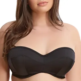 Haut de maillot bandeau grande taille Essentials Essentials Black Elomi