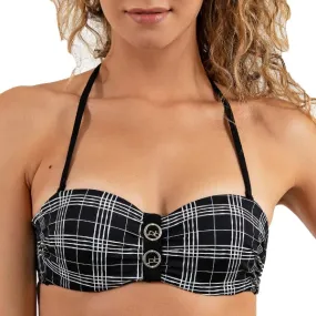 Haut de maillot bandeau push-up Retro quadrillé LPB Les p'tites Bombes