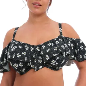 Haut de maillot volanté Plain Sailing black daisy Elomi