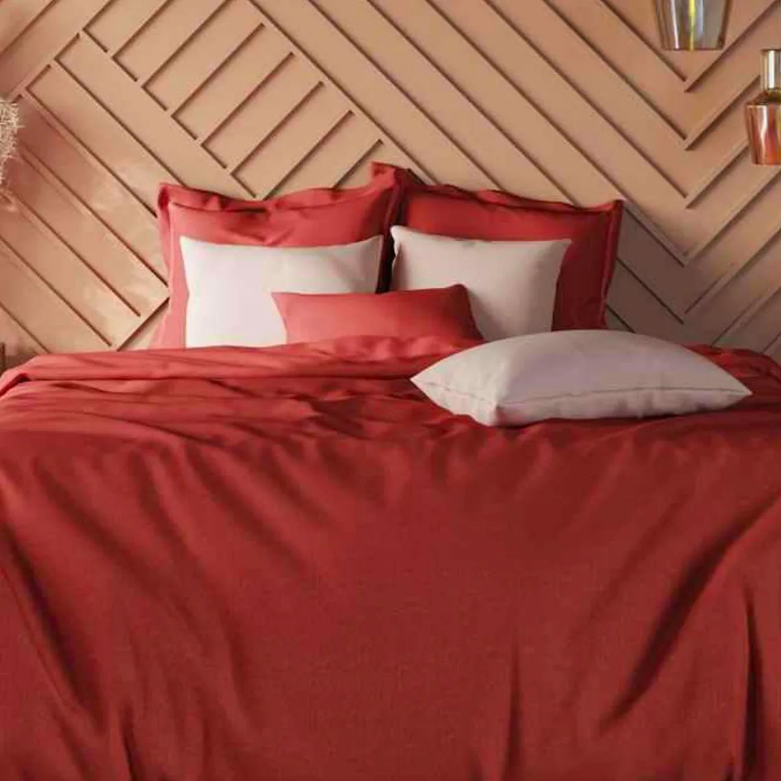 Housse de couette polycoton TERTIO® - Terracotta | 3 Suisses