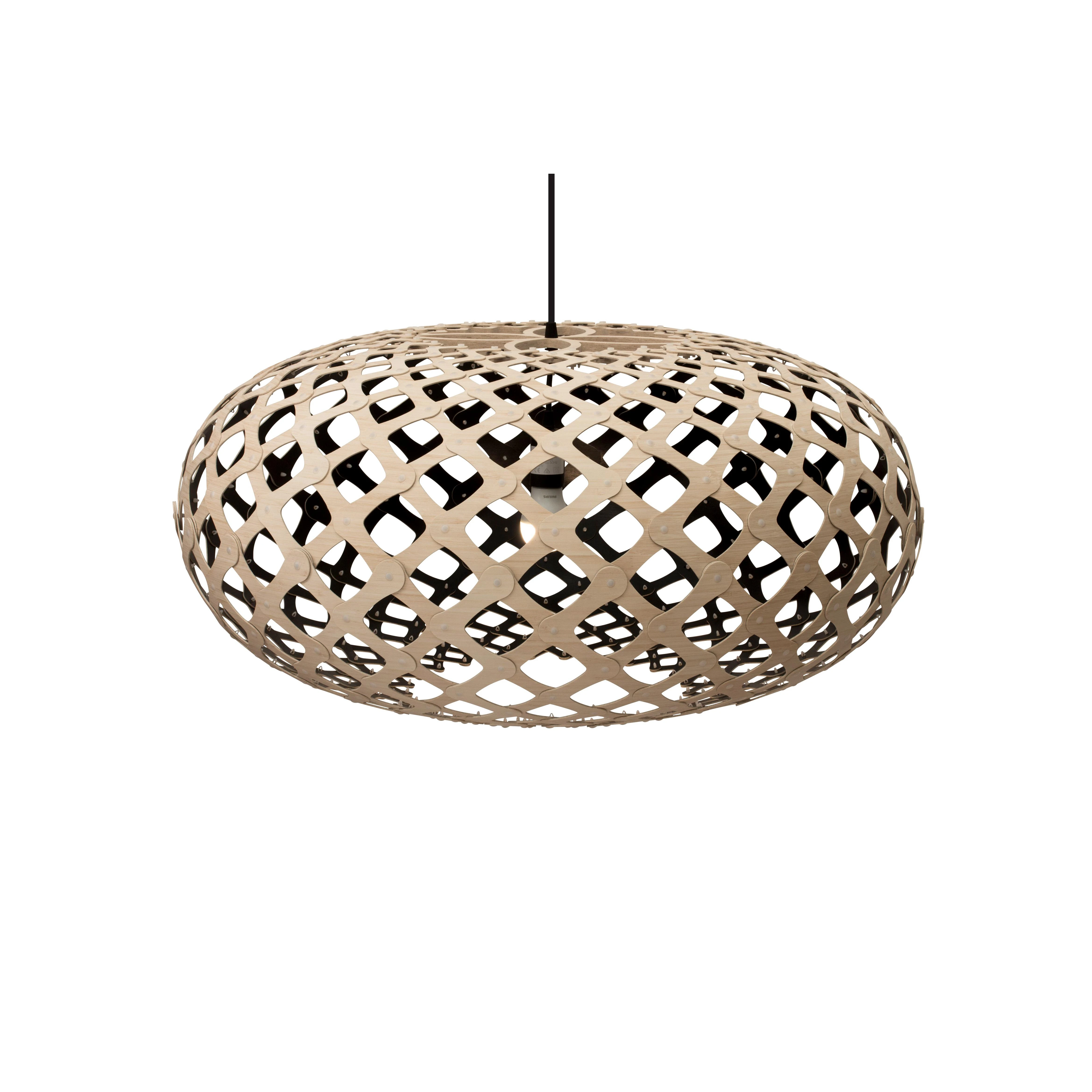 Kina Suspension Ø100 Noir 1 Côté - David Trubridge