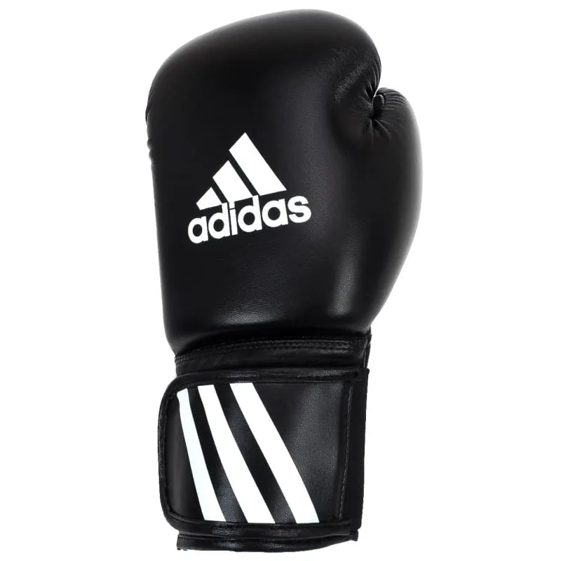 Kit boxe avec gants bandes et protège dents noir blanc - Adidas | wimod