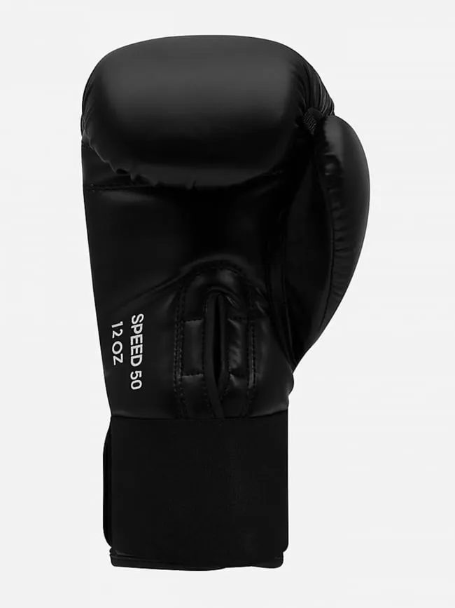 Kit boxe avec gants bandes et protège dents noir blanc - Adidas | wimod