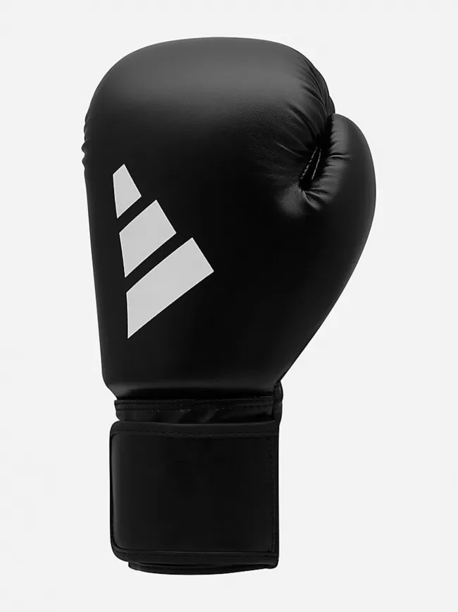 Kit boxe avec gants bandes et protège dents noir blanc - Adidas | wimod