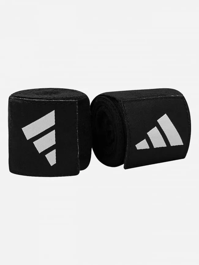 Kit boxe avec gants bandes et protège dents noir blanc - Adidas | wimod