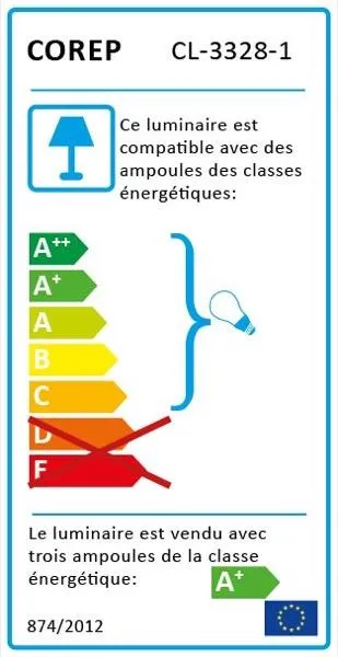 Lampadaire 2 lampes design Corep Mix Noir Métal