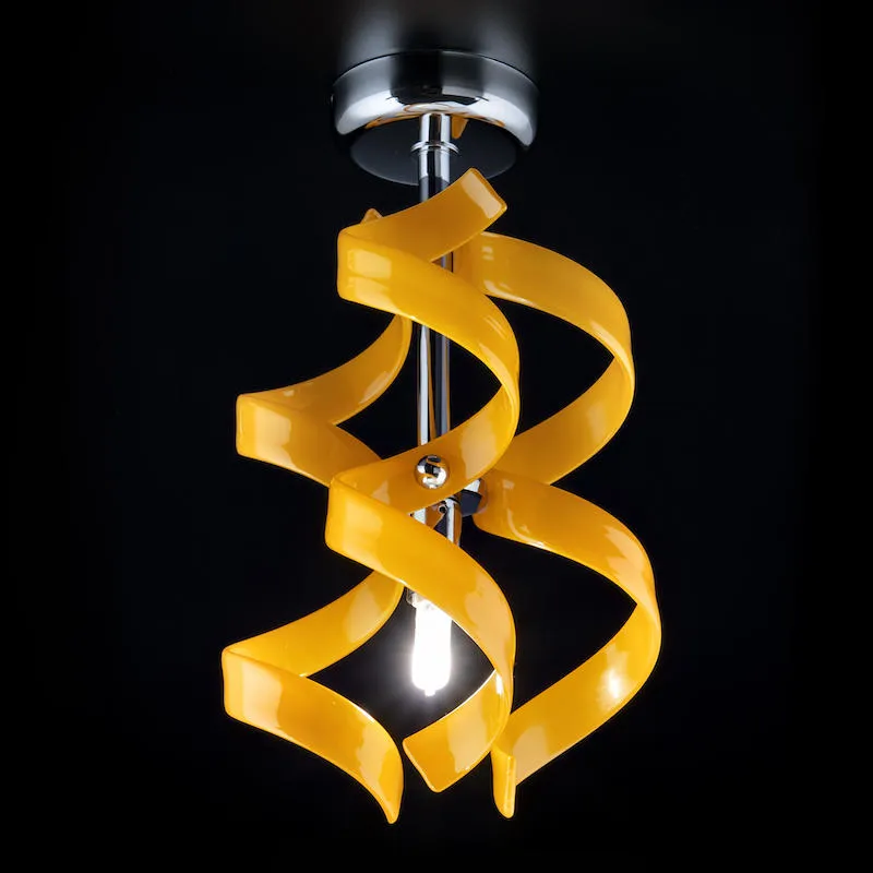 Lustre design Metal Lux Astro Chrome Verre