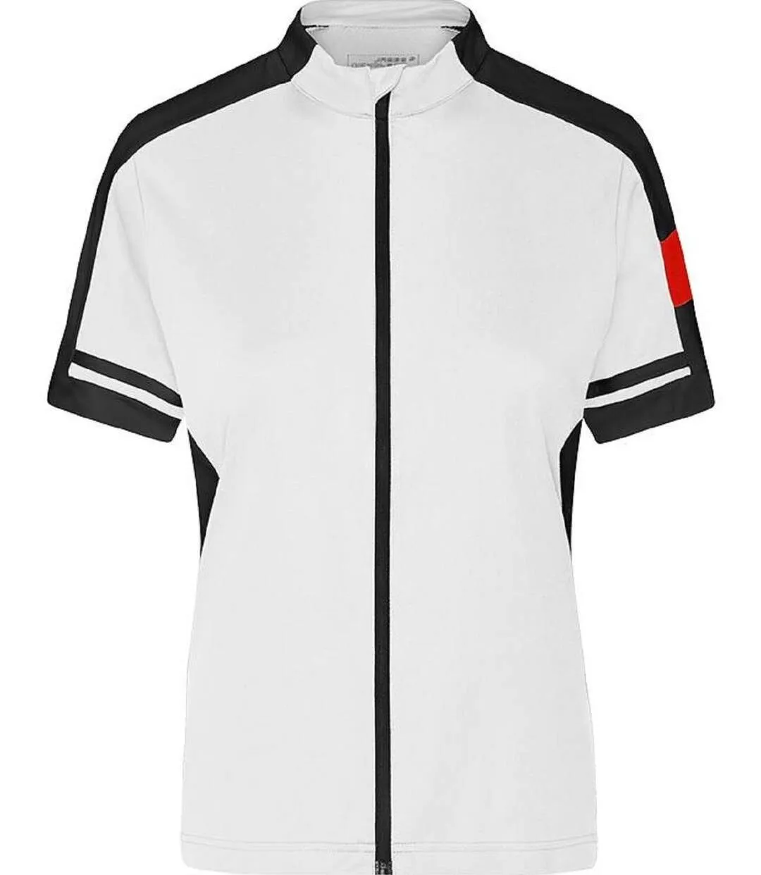 maillot cycliste zippé FEMME JN453 - blanc