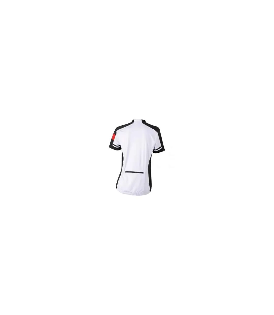 maillot cycliste zippé FEMME JN453 - blanc