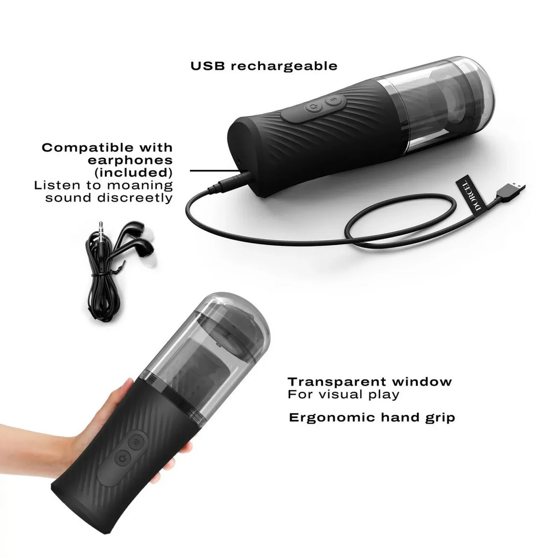 Masturbateur automatique THRUST BLOW - Noir Dorcel  | 3 Suisses