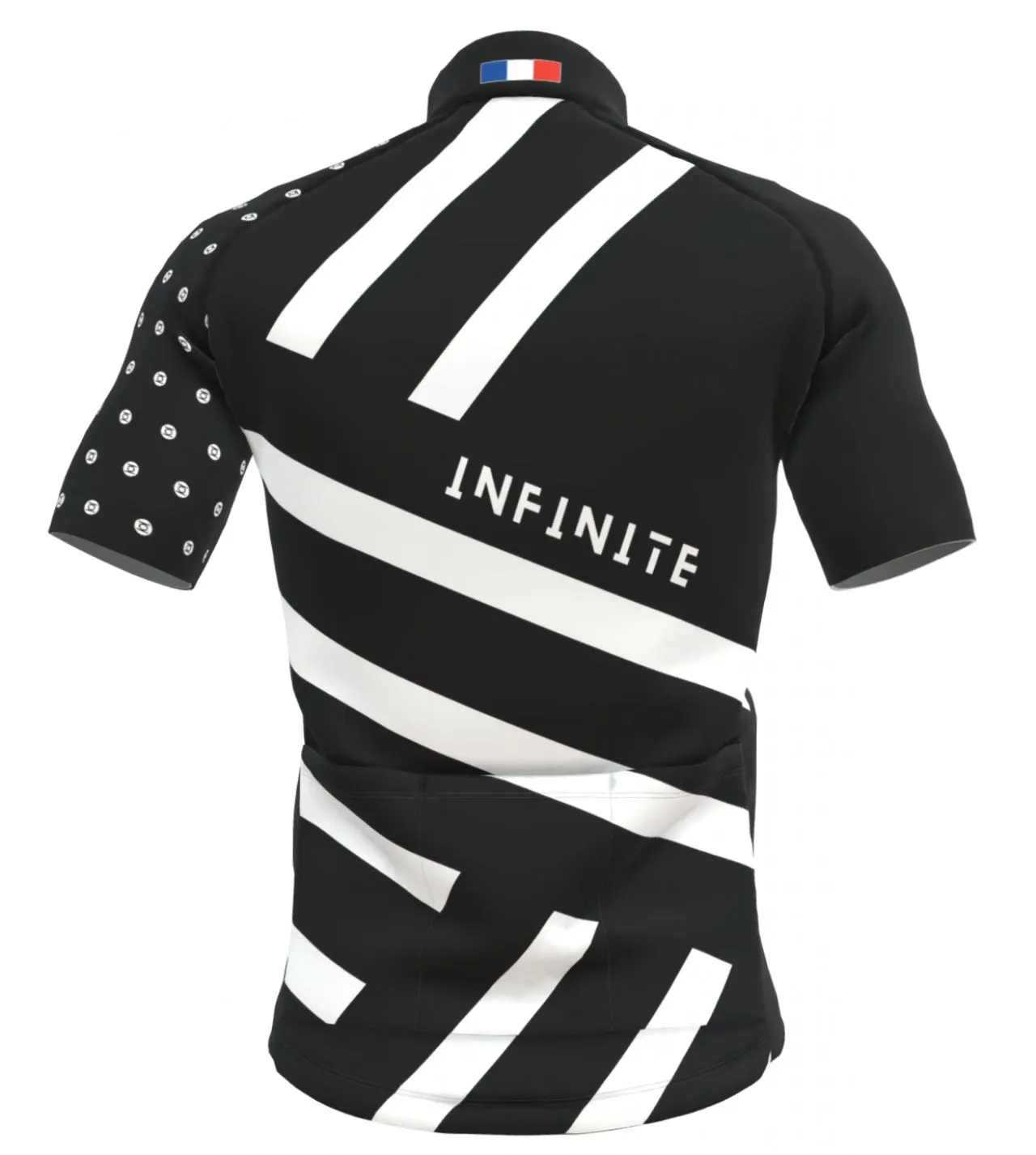 MINOTOR  MAILLOT INFINITE NOIR ET BLANC  Maillot vélo