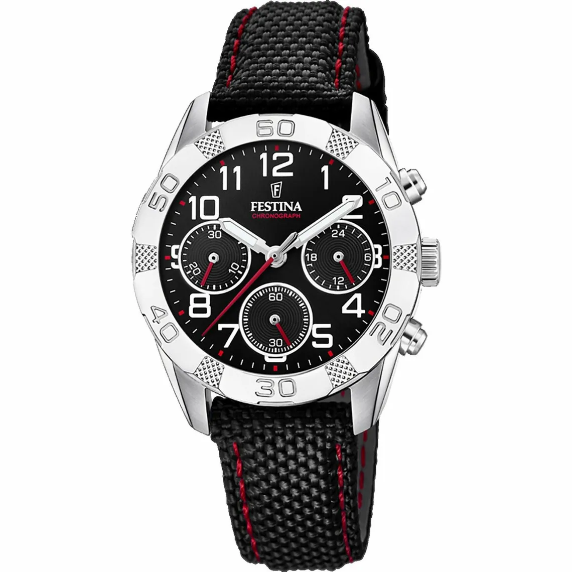 Montre Enfant Festina Junior F20346-3 - Bracelet Nylon Noir  | 3 Suisses