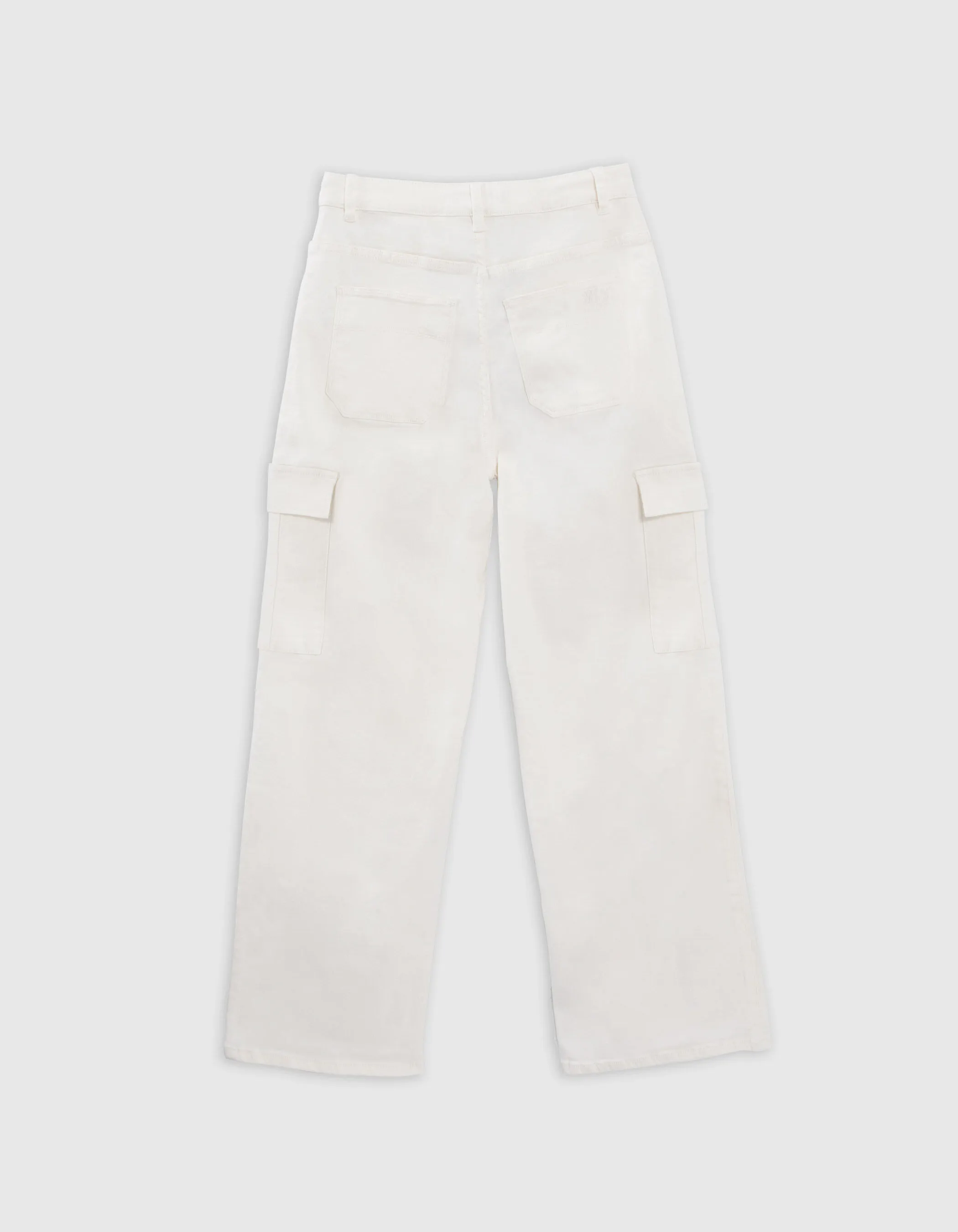 Pantalon BATTLE blanc cassé denim fille