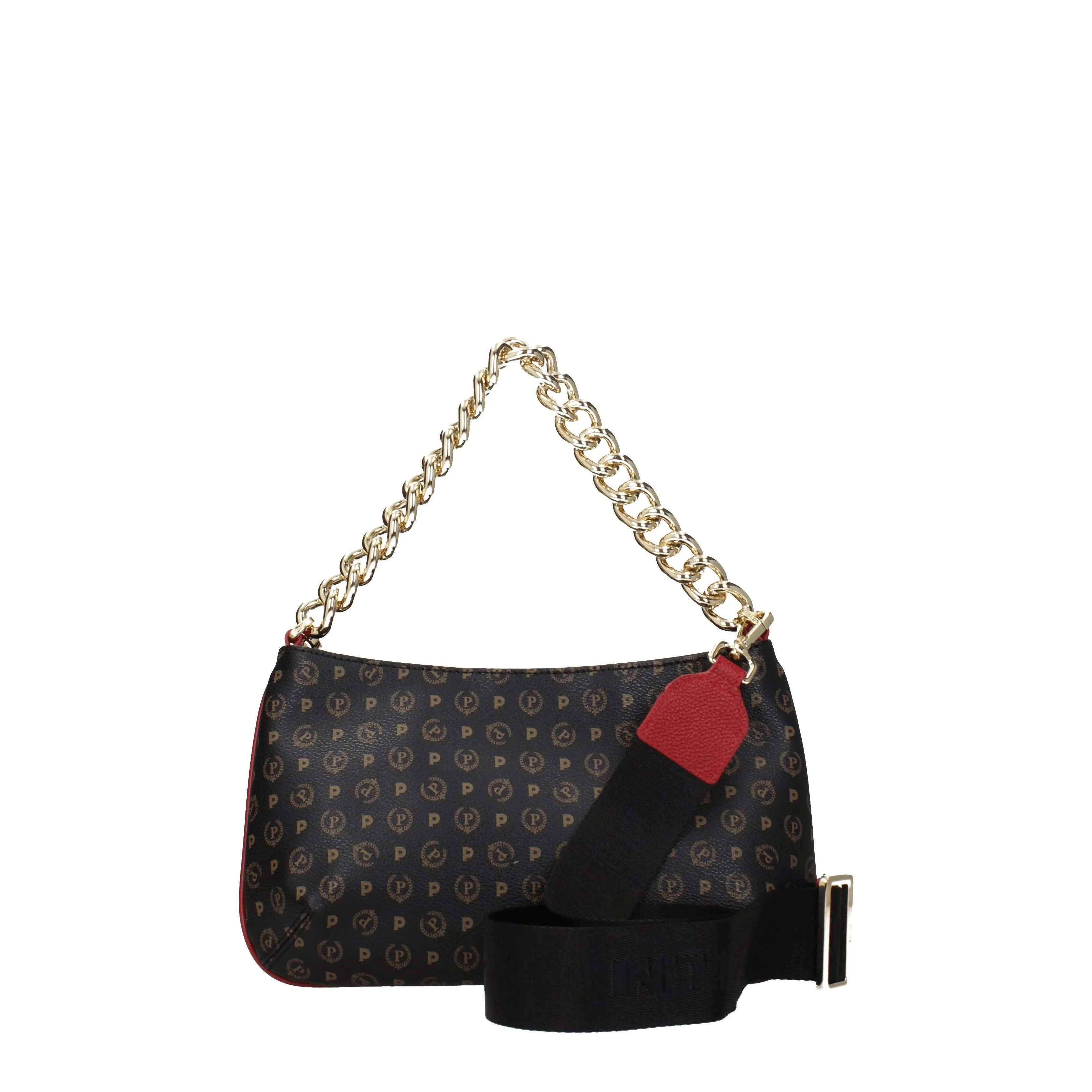 Pollini Hand Sacs Femmes PVC Black / Red