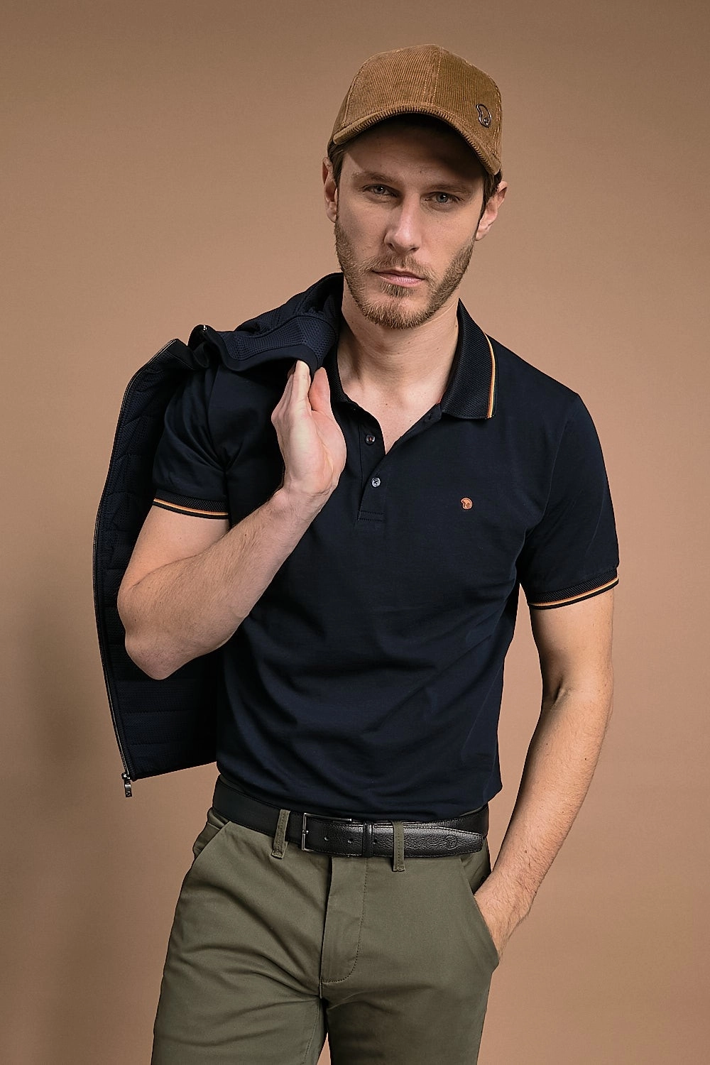 Polo aux bordures colorées GRIMMS