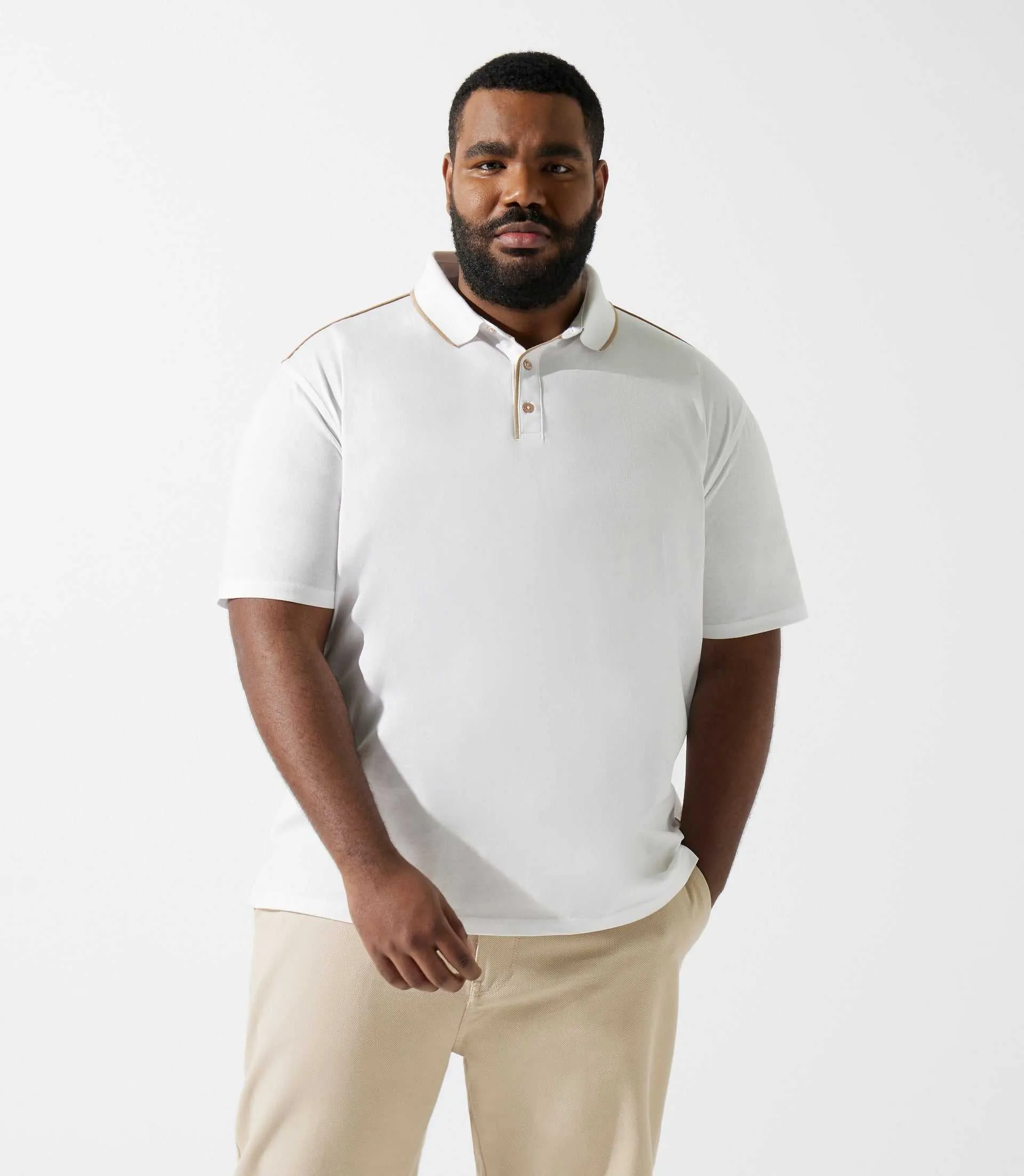 Polo uni blanc GUILLAUMEBT