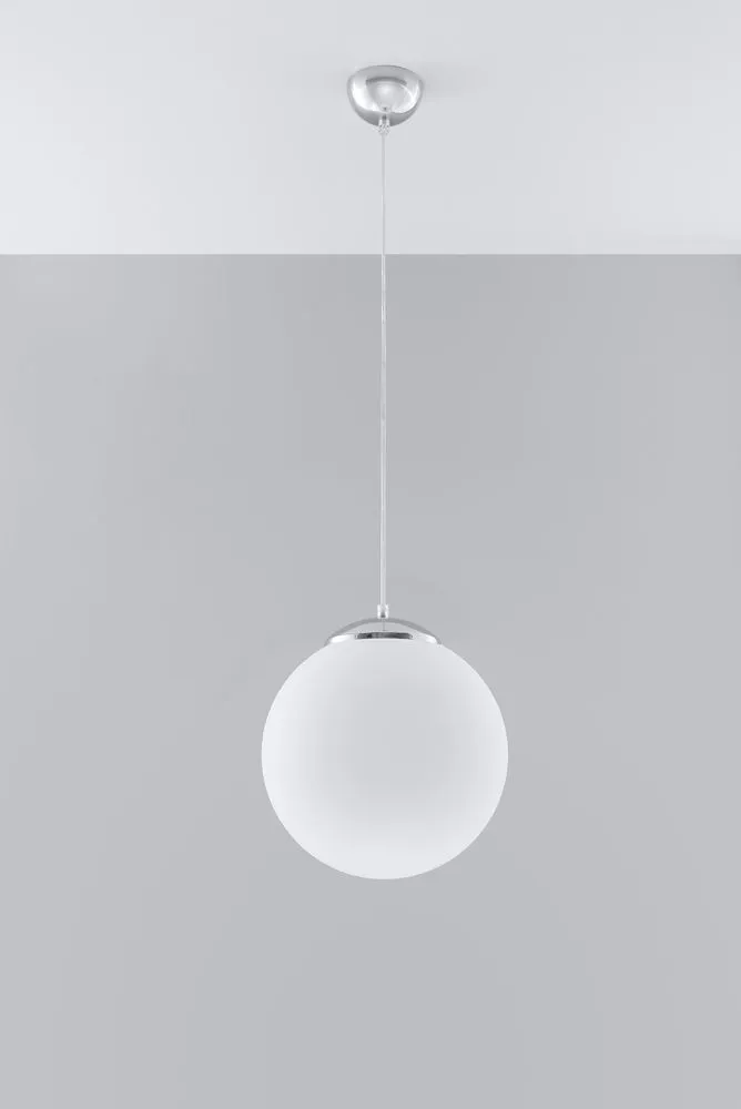 SOLLUX SL.0264 Suspension blanche, chromée UGO 30