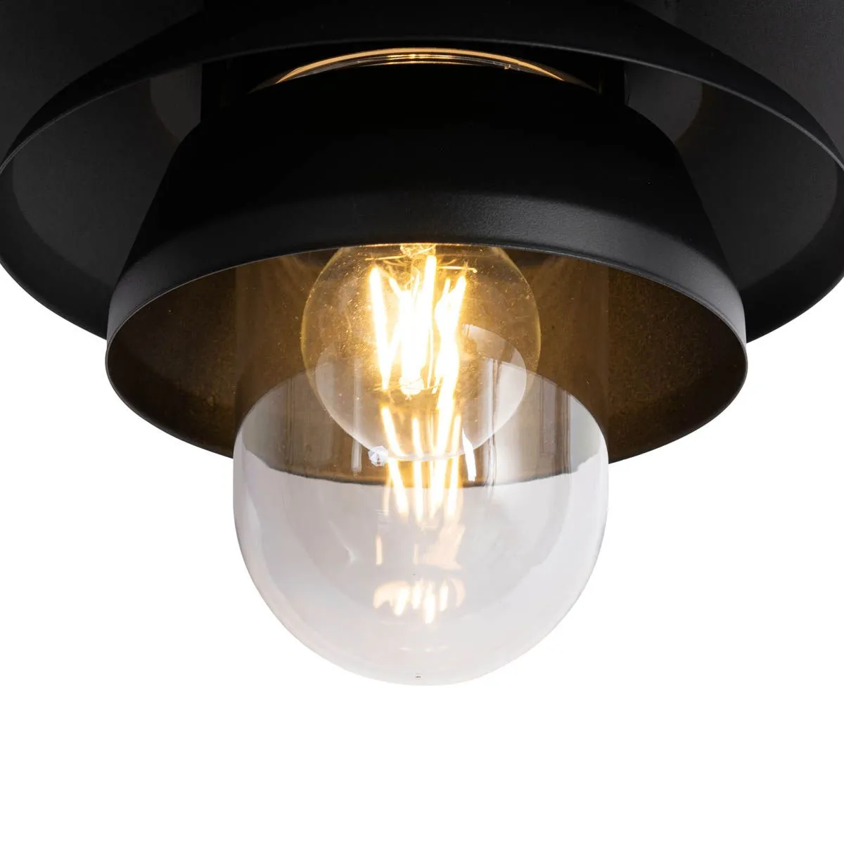 Suspension design d'extérieur noire IP44 - Morty