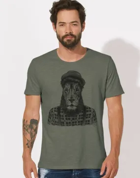 T-Shirt Col Large Lion Hipster