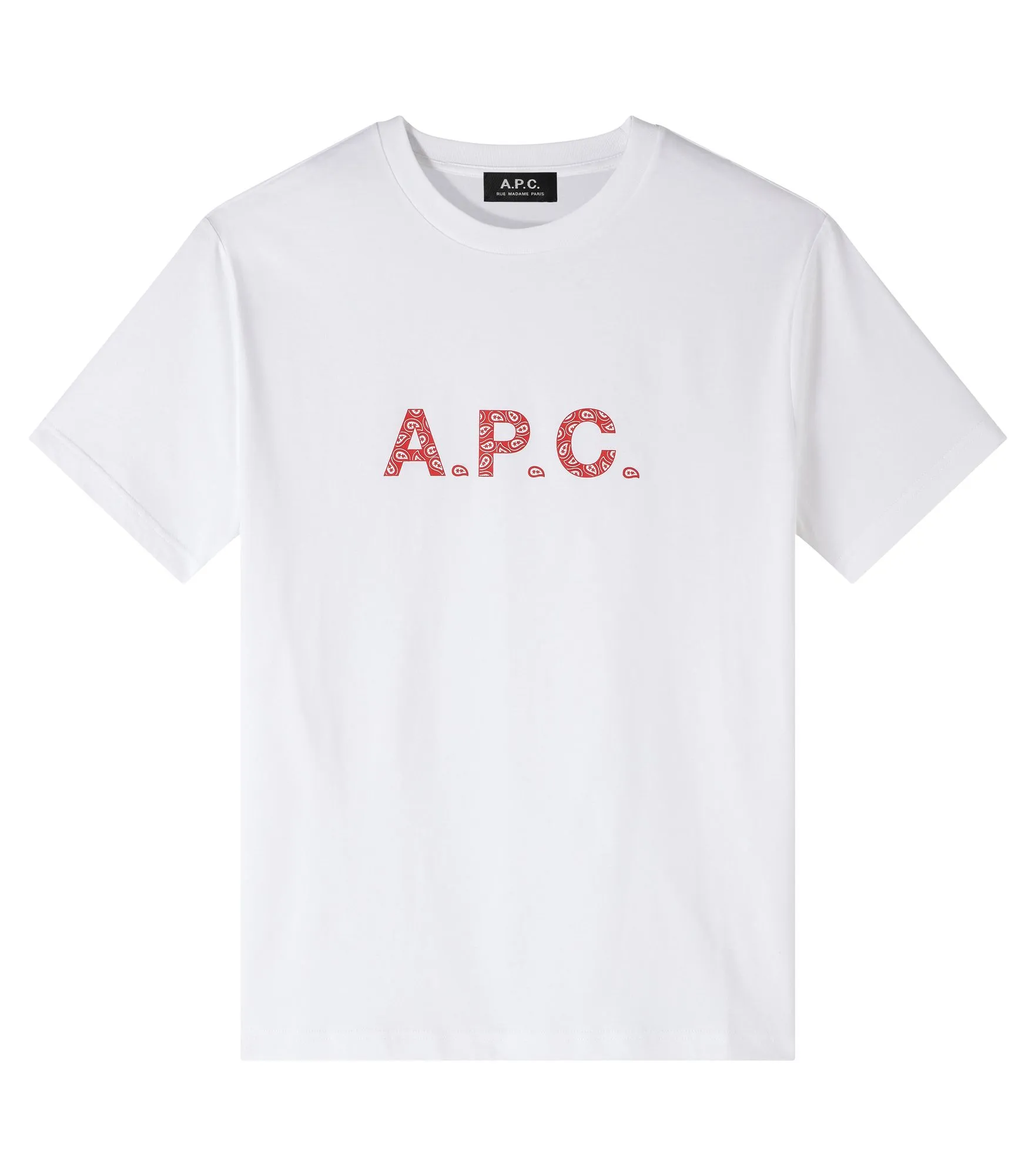 T-shirt James Blanc/rouge | A.P.C.