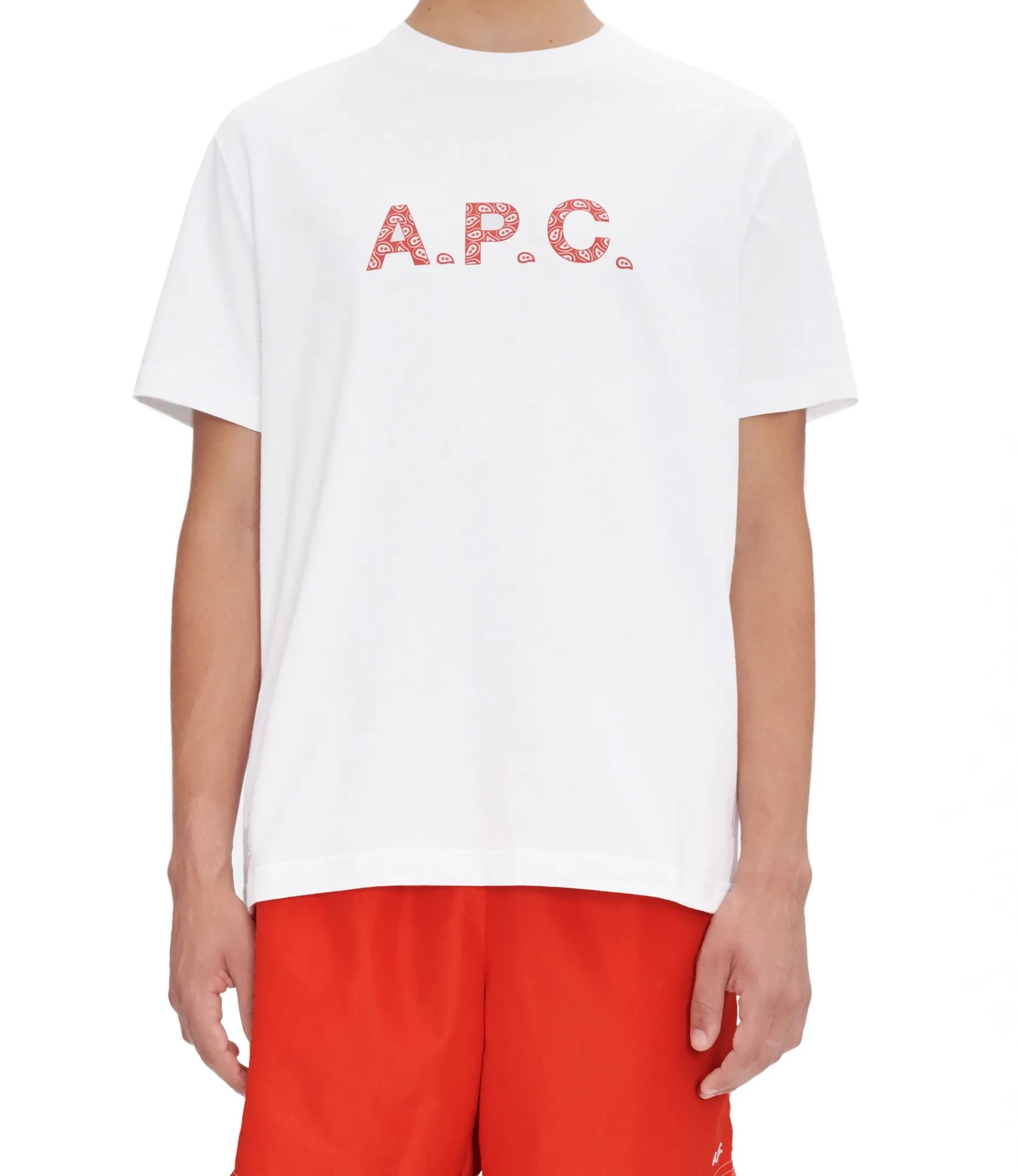 T-shirt James Blanc/rouge | A.P.C.