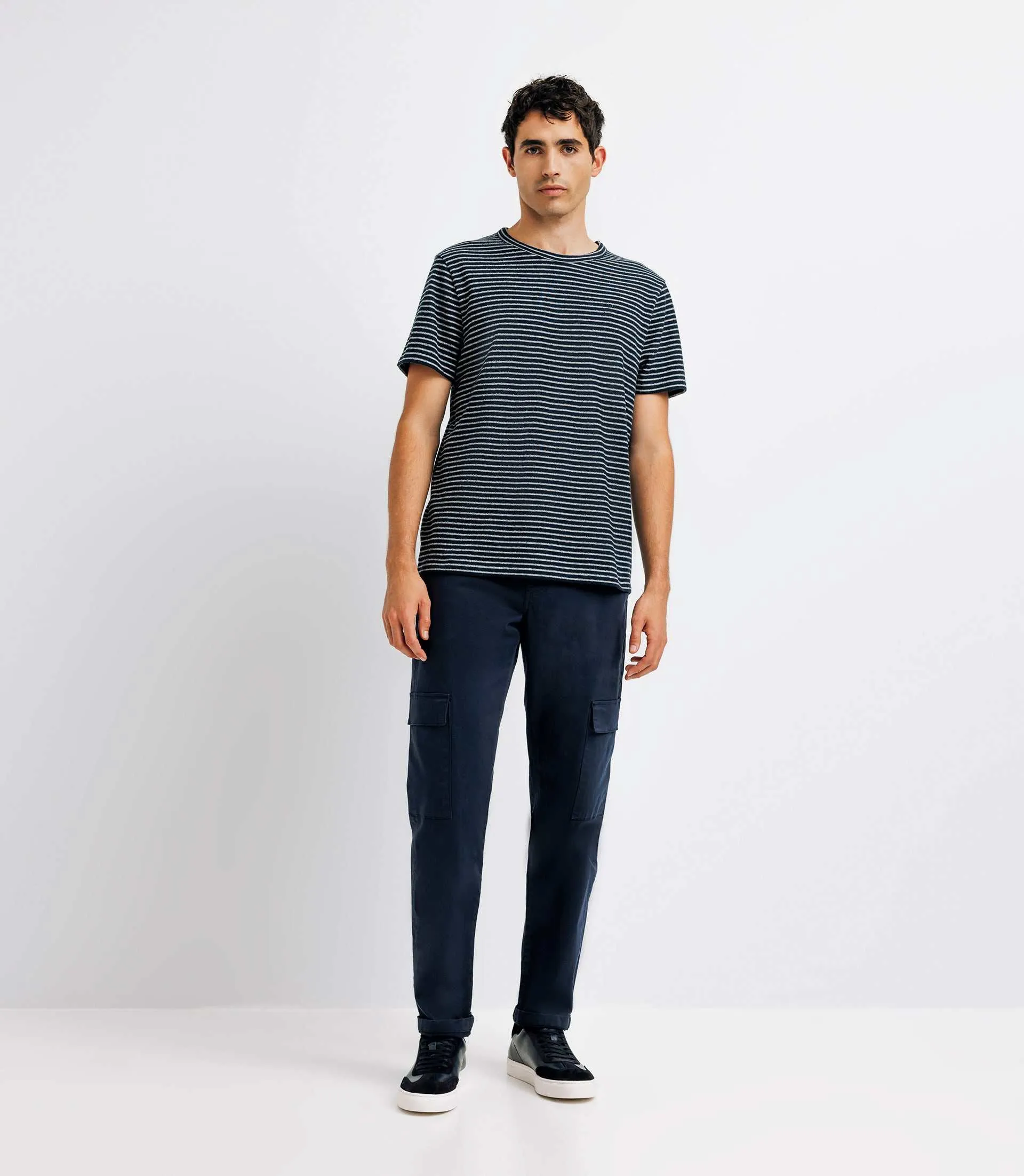 T-shirt rayé marine