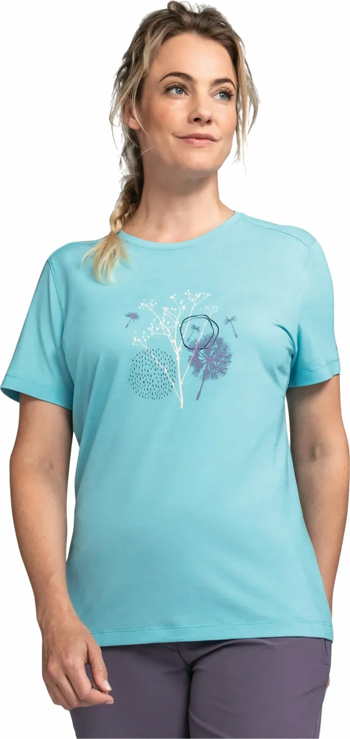 T-Shirt Schöffel Femme T-Shirt Hochberg L Medium Turquoise