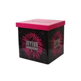 Urne Anniversaire Rose/Noir