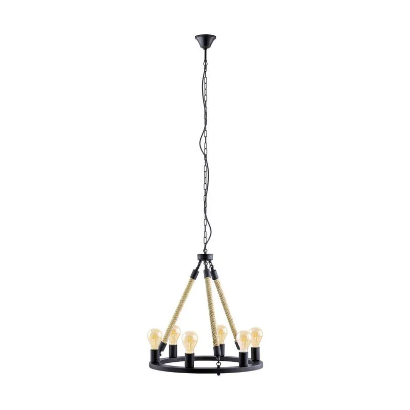 Zwarte retro hanglamp metaal, Admir